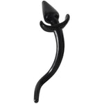 Anal Plug With Puppy Dog Tail, Anal Dilator Trainer Butt Plug Sex Toy For G-Spot Anal Clitoral Stimulation, Flexible Soft Prostate Massager Masturbator For Women Men Couple Cosplay Roleplay(9In,Black)