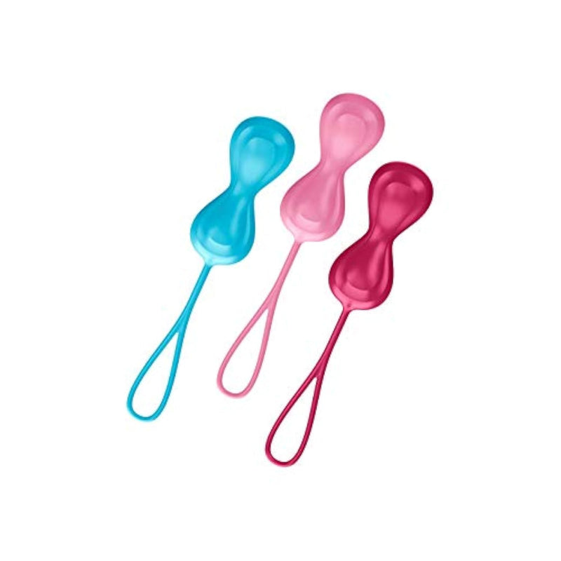 Power Balls - Kegel Ball Exercise Weights, Ben Wa Balls, Pelvic Floor Training, Tightening, Ideal For Beginners, 3-Piece Set (2.11-3.23 Oz.)