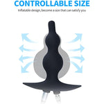 Inflatable Anal Plug With Pump And Anal Shower Enema Silicone, Fetish Bdsm Anal Sex Large Anal Plug Dilator, Prostate Stimulation Vaginal Anal Dildo Anal Sex Toy