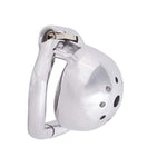 Small Male Chastity Locked Hypoallergenic Stainless Steel Cock Cage T640 (40Mm S Size)