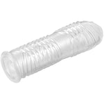 Structured Penis Sheath - Cock Sleeve With Structure, Ribbed Penis Sleeve For Intense Stimulation - Flexible, Partner Pleasure, 14Cm