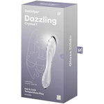 Dazzling Crystal 1 | 22 Cm | G-Spot Dildo | Borosilicate Glass Dildo | Nubbed Structure For More Stimulation | Wide Shaft With Wavy Structure | Hot & Cold Temperature Play (Transparent)