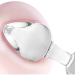 Glass Loving Heart Anal Butt Plug Crystal Anal Trainer Sex Toys With Diamond Transparent Butt Plug Anal Sex Toy For Women Men Beginners Anal Expander Training Anal Toy Anal Plug (L)
