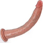 13.7 Inch Big Dildo Realistic Huge Long Dildos Soft Silicone, Giant Large Dildo With Small Glans, Flexible Suction Cup Dildo For Anal G-Spot Stimulate, Thick Xl Dildo Extreme Sex Toy For Women Men