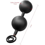 Double-Bead Inflatable Anal Plug For Men And Women, Inflatable Butt Plug With Steel Beads, Double-Ring Inflatable Anal Plug Adult Sex Toy