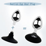 Metal Anal Trainer Set 3 Pcs Replaceable Base Anal Plugs With Different Sizes Jewel Butt Plug Anal Sex Toy Suitable For Beginners For Anal Training