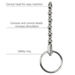 Beads Stainless Steel Urethral Plug Urethral Stimulator Urethral Plug Massager Expansion Stick Urethral Insertion Stick Phallus Expansion Penis Delay Trainer For Men.