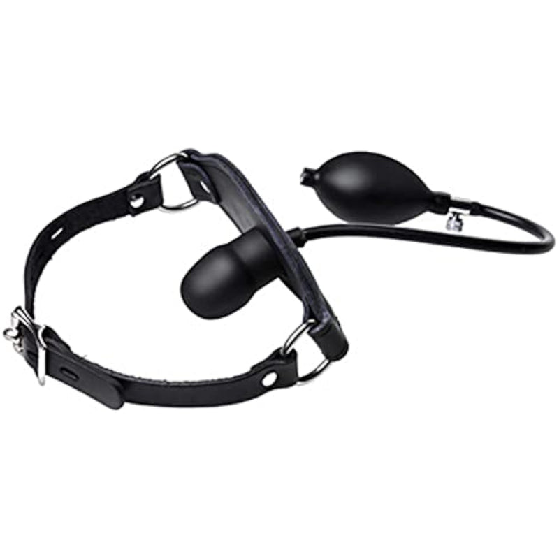 Inflatable Locking Silicone Penis Gag