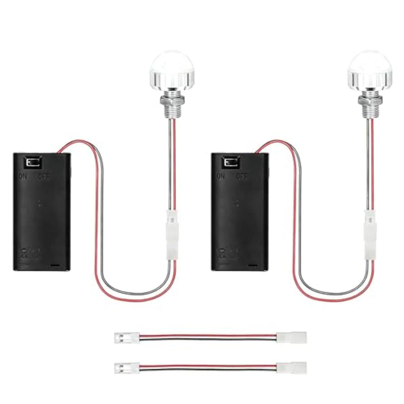 2 Pcs Miniature LED Lighting Kit for Model Houses & DIY Craft Projects