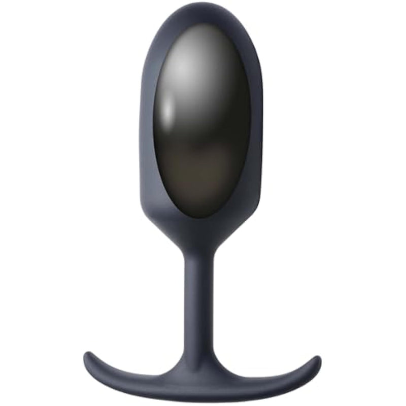 HEAVY HITTERS Premium Silicone Weighted Anal Plug - Extra Large, Black