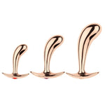 Luxury Metal Anal Butt Plug with Jewel Base for Men and Women - Adult Sex Toy