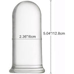 Large Long Glass Butt Plug Big Crystal Anal Plug Anal Masturbation Butt Expander Anal Sex Toy (Extra Large)