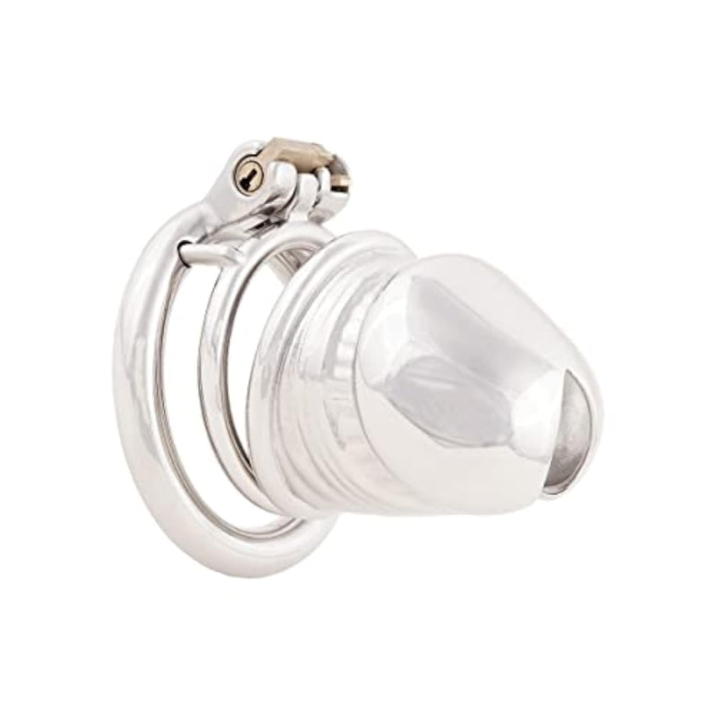 Male Comfortable Cock Cage Stainless Steel Chastity Device For Sm Penis Exercise Sex Toys J5245 45Mm