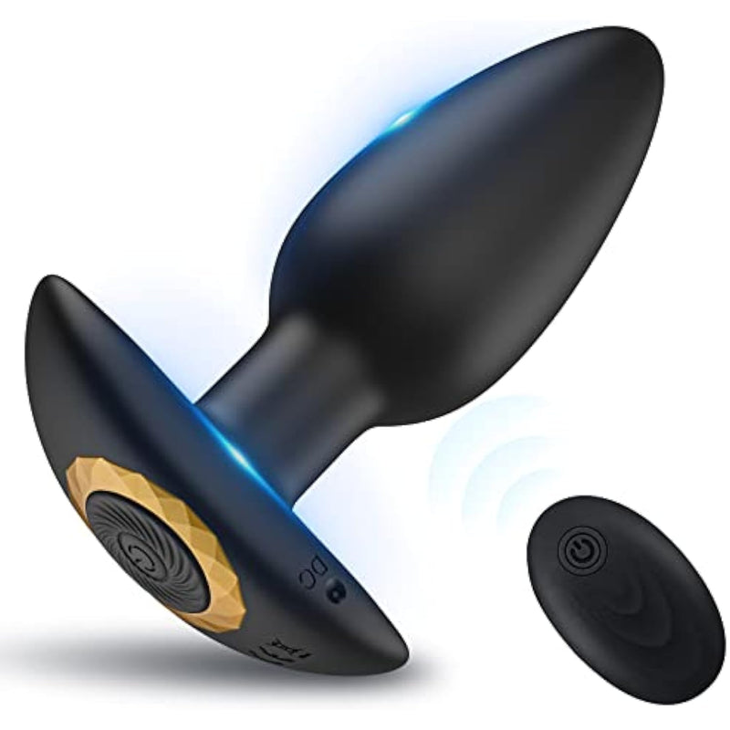 Anal Vibrator Prostate Stimulator, Silicone Rechargeable Butt Plug Vibrating With 10 Vibration Modes Adult Sex Toys For Men, Women And Couples