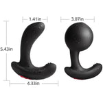 2 In 1 Prostate Vibrating Inflatable Anal Plug - Anal Vibrator Sex Toy With 10 Vibration Mode Remote Control G-Spot Vibrators For Woman Prostate Stimulator Massager For Man