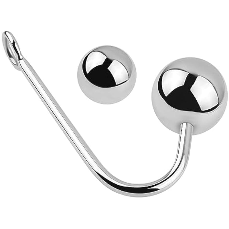 Anal Hook Single Ball Rope Hook With 2 Replaceable Balls Butt Plug Prostate Massage G-Spot Ring Bondage Fetish Toy For Unisex Adult