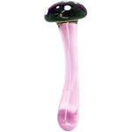 Anal Plug Butt Plugs Trainer, Smooth Glass Mushroom Pleasure Wand Dildos (Green)
