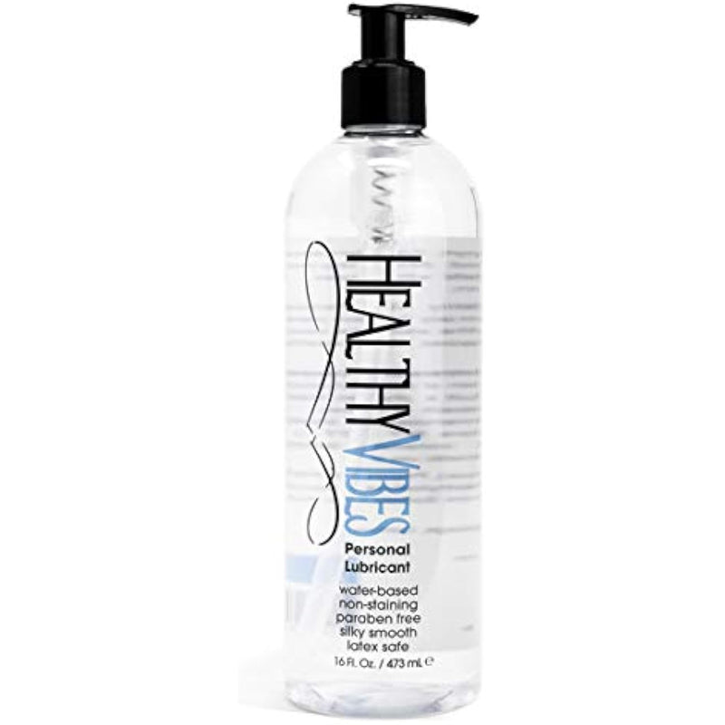 Water Based Personal Lubricant, Lasts Long Easy To Clean, Lubricant For Privacy W/Latex & Silicone, Men Women Couples Solo Play, 16 Oz