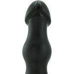Doc Johnson Titanmen - The Rumpy - 6.5 Inch Durable Anal Plug with 6.9 Inch Girth and Phallic Tip - Flared Safety Base - Matte Finish - Butt Plug - Black