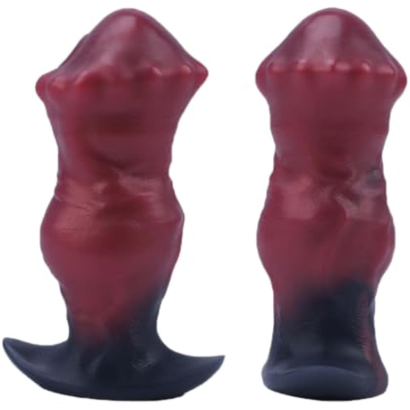 Huge Horse Butt Plug Silicone Anal Plug Prostate Massager, Big Butt Plug Wearable Giant Anal Fantasy Toy, Massive Butt Plug Training Soft Anal Stretcher Trainer For Men And Women (Red, M)