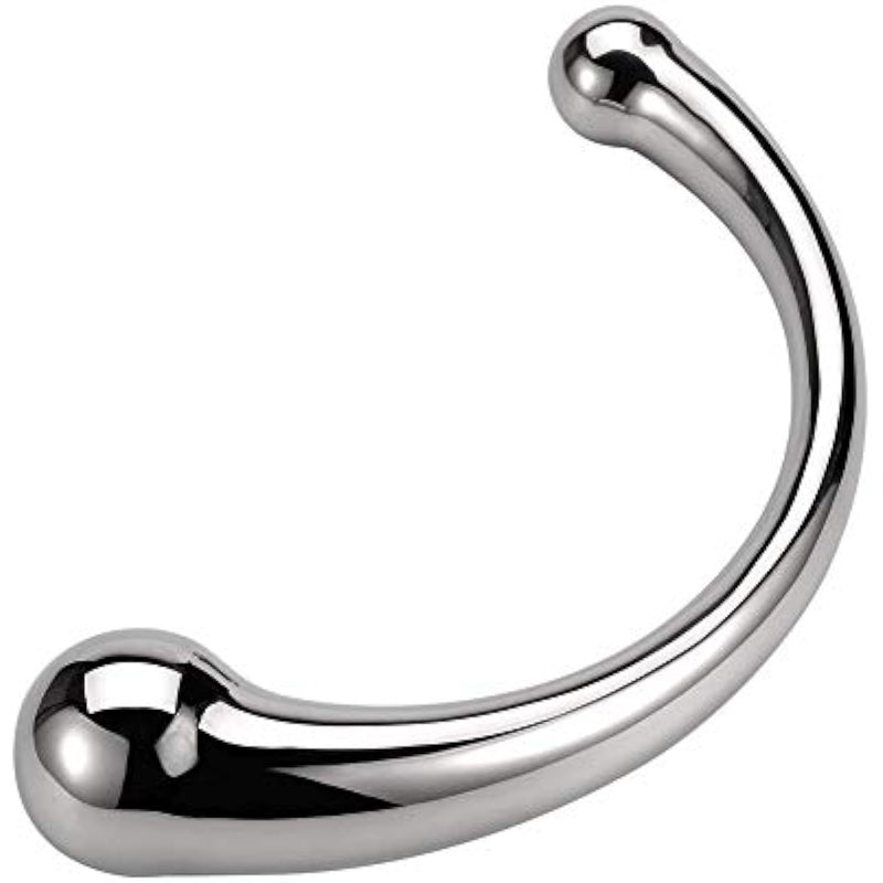 Double Head Anal Plug Stainless Steel Pleasure Wand Butt Plug For Male Female Couple Masturbation Stick Anal Sex Toy