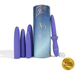 Silicone Dilators Set | Pelvic Floor Muscle Trainer Kit | Vibrating Kegel Exerciser For Incontinence & Discomfort Relief | Ideal For Women & Men | Progressive Comfort | 5-Piece Complete Set