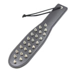 Faux Leather Spanking Paddle With Safe Rivet Bdsm Sex Play Whips Black Studded Paddle Sexual Flirting Tools Fetish Adult Sex Toys For Couple Men Women Sm Game Bedroom