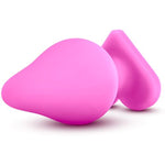 Eden Heart Shape Base Silicone Anal Butt Plug Sex Toy For Men & Women - Pink | Soft, Safe & Perfect For Beginners | Ideal For Prostate Play & Anal Training | Fun Adult Toy For Couples & Solo Play