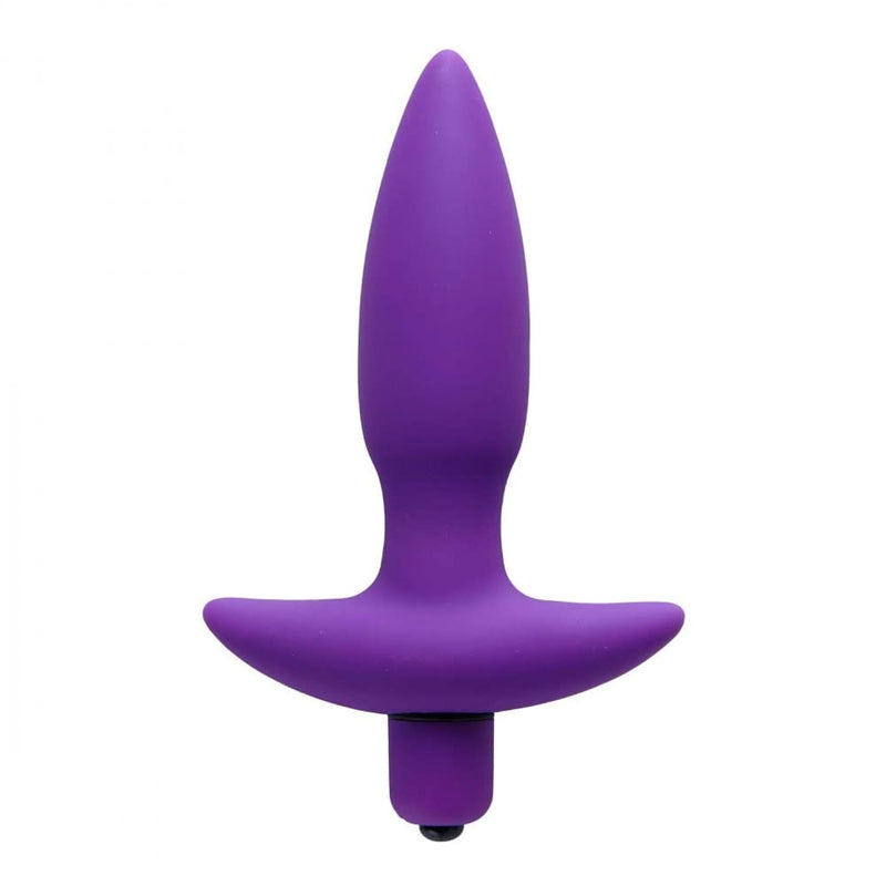 Vibrating Silicone Anal Plug, Small