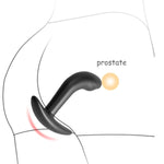 Electroshock Anal Plug Estim Prostate Massager G-Spot Training Silicone Anal Vaginal Plug Wearable Butt Plug With T-Base Sex Toys (A)