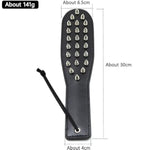 Sex Sm Leather Paddle Erotic Paddle Whip Bdsm With Studs On One Side Erotic Leather Flogger Whip Cosplay Sex Toy For Adults Sex Spanking Toy Accessories Adult Sex Toy For Couples Sm Roleplay