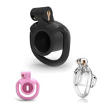 Male Small Chastity Cage, Narrow Chastity Device With 4 Sizes Rings And Invisible Lock For Man Penis Exercise Bondage Gear & Accessories Lightweight Adult Sex Toys