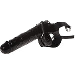 Infiltrator Hollow Strap-On, 10 Inch Dildo, Black (Af233)