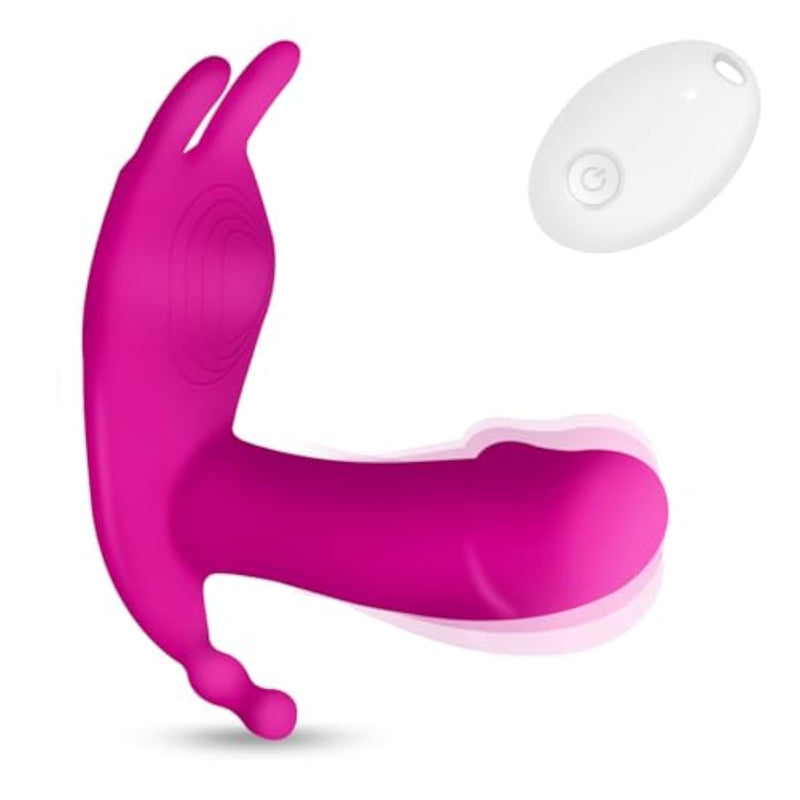 Butterfly Push Sex Toy Adult Toy Female Couple Remote Control Vibrator, Dildos Underwear Vaginal Massage, New Gift For Women Wireless Massager Adult Silent Toy V