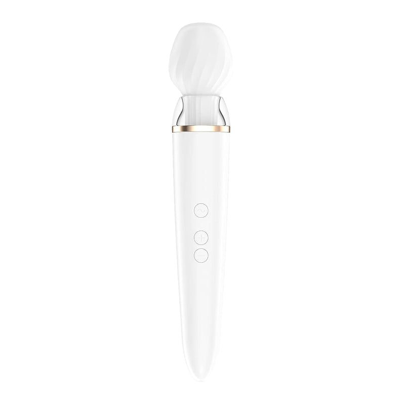 Double Wand-Er | Vibrator | Xxl Size | Personal Massager | Full Body | Connect App | G-Spot | Clitoris Stimulation | 2 Interchangeable Heads | Waterproof (Ipx7) | Rechargeable Battery | Skin
