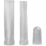 Thick Penis Pump Sleeve Set-3 Pcs, Silicone Cock Vacuum Sleeves Seal Cover Adult Sex Toys Penis Extender Replacement Accessories (3Pcs-14Cm)