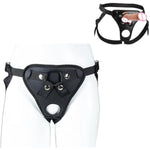 Double Penetration Strap On Harness Pants Adult Anal Sex Toy With Double Hole For Male Couples Adjustable Wearable Dildo Pants Bdsm Sex Restraint With Two O Rings Universal For Different Penis Sizes