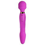 Ultra Thrust-Her Deluxe Thrusting And Vibrating Premium Silicone Wand For Women Men & Couples. 3 Speeds & 7 Patterns Of Vibration. Waterproof & Usb Rechargeable. Purple