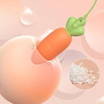 Bullet Vibrator Cute Carrot Mini Vibrator With 9 Vibration Modes Small Vibrator Massager With Pull Ring For G Spot Nipple Clitoral Stimulation Sex Toy For Women Couple Beginner Masturbation