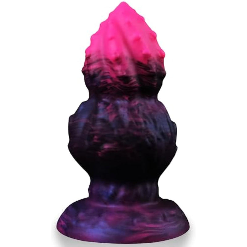 Large Butt Plug Silicone Fantasy Buttplug, 5.5" Fantasy Anal Plug Trainer, Anal Strecher Sex Toy Prostate Messager For Men, Knot Monster Dildo With Suction Cup For Women