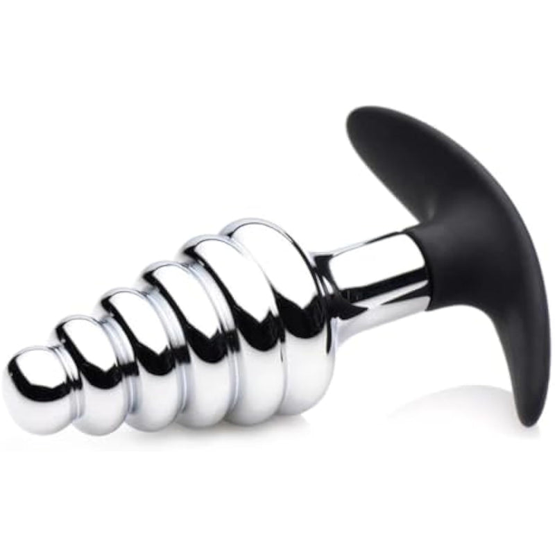 Dark Stopper Metal & Silicone Anal Plug