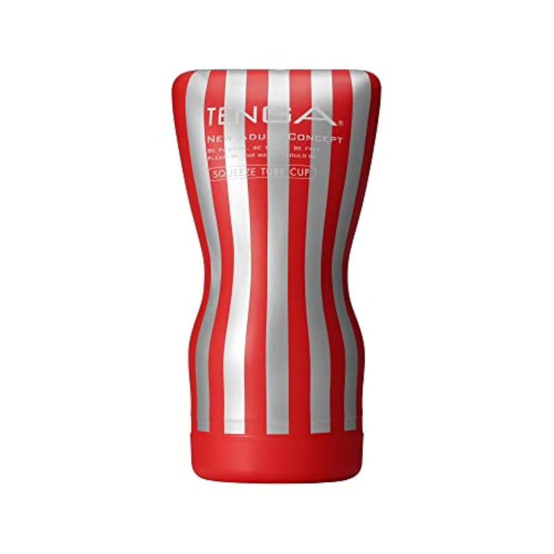 TENGA TOC-202 Soft Case Squeezable Pre-Lubricated Male Masturbator Vacuum Cup with Powerful Suction Red