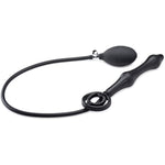Devil'S Rattle Inflatable Silicone Plug W/Cock & Ball Ring