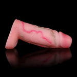 Glans Exposed Penis Sleeve With Cock Ring Sex Toy, Cock Sleeve Extender Cover, Soft Silicone Penis Enlarger For Couples,Cock Enlarger Sex Toys For Men