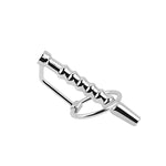Hollow Metal Penis Plug For Men, Stainless Steel Urethral Sounds Penis Plug Male Urethral Dilator, Beaded Urethral Stimulation Masturbation With Cock Ring Sex Toy (2.83Inch/72Mm)
