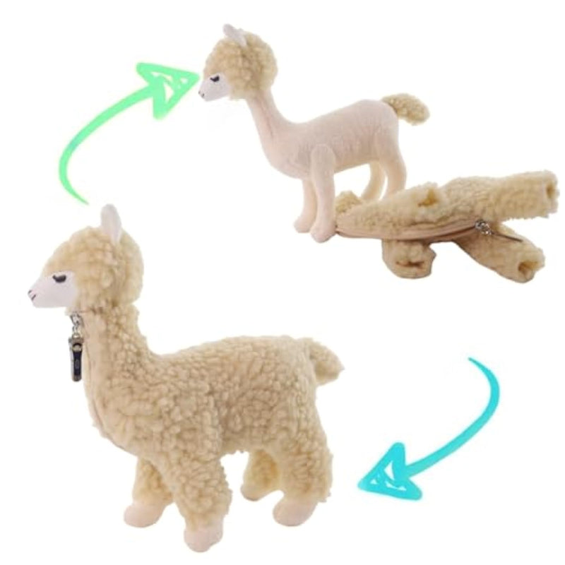 Alpaca Stuffed Animal, Llama Plush Toy, Cute Alpaca Plushie, Sleeping Pet Buddy, Llama Stuffed Animal Birthday Gifts For Girls, Kids Christmas Small Plush Toy