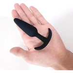 Anal Plug Toy Butt Plug Anal Trainer Set Silicone Anal Beads Plug Kit Trainer Triple Set & 8 Cm, Butt-Plug Black - Erotic Adult Toys (Small)