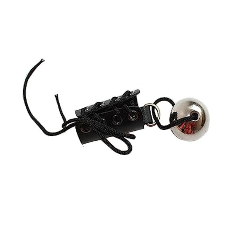 Men'S Metal Ball Penis Weight Stretcher Sex Toys With Ajustable Bondage Leather Ring