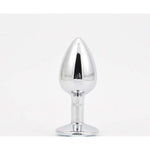 Anal Plug Adult Sex Toy, Blue Gem Anal Toys Adult Sex Toys Games Butt Plug,Personal Anal Plug Sex Toy For Adult Women,Men And Couples, Stainless Steel (Large)