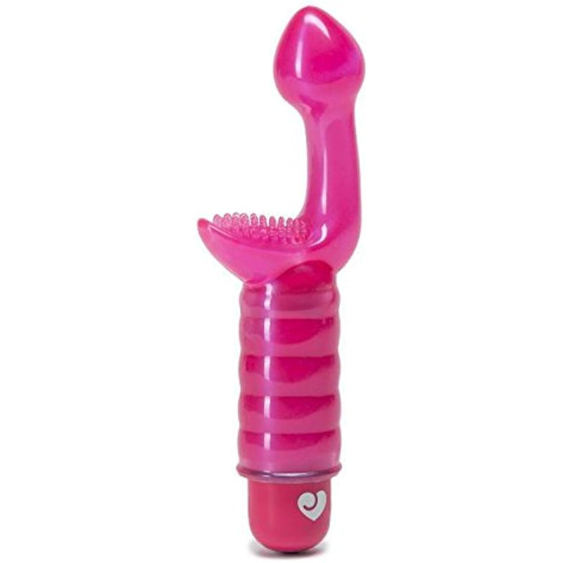 Pink G-Tickler 7 Function G-Spot Vibrator - Soft Plastic - Beginners Friendly